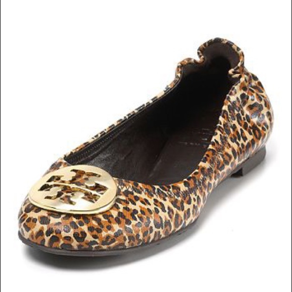 Tory Burch Leopard Reva Flats 6.5